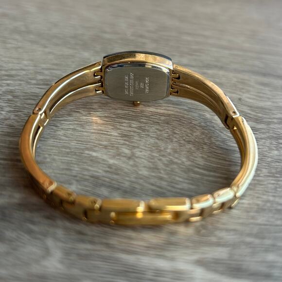 Armitron Diamond Now Blue Dial Gold Tone Bangle Watch main image 8
